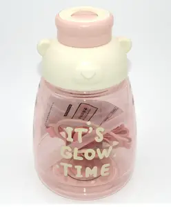 Sanjary Bear Kids Water Bottle with Spill Proof Straw - 1300 ml Pack of 1