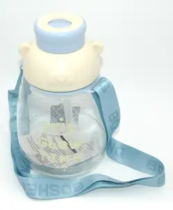 Sanjary Bear Kids Water Bottle with Spill Proof Straw - 1300 ml Pack of 1