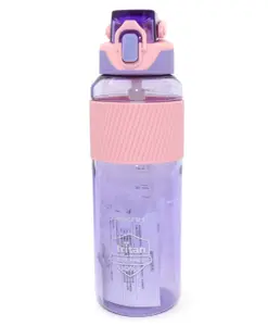 SANJARY Anti Leak Spill Proof Sipper Water Bottle Purple - 1000 ml