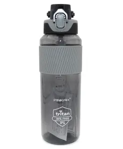 SANJARY Anti Leak Spill Proof Sipper Water Bottle Grey - 1000 ml