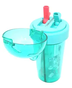 Sanjary 2 Different Drinks Stylish Water Bottle with Sipper - 420 ml