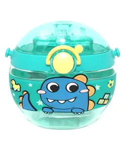 SANJARY Water Bottle with Straw Blue - 420 ml