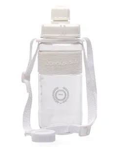 Fab N Funky Sports Cup Water Bottle White - 600 ml