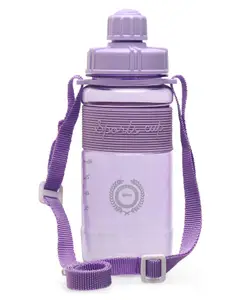 Fab N Funky Sports Cup Water Bottle Purple - 600 ml