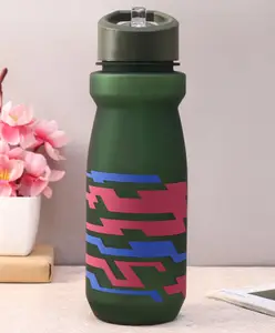 Fab N Funky Water Bottle with Pop Up Spout Dark Grey - 600 ml
