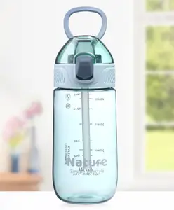 Fab N Funky Nature Plastic Sipper Water Bottle Blue - 510 ml