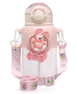 Fab N Funky 3D Bear Sipper Bottle Pink - 620 ml