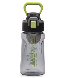 Fab N Funky Talent Water Bottle with Push Button Cap Black - 550 ml