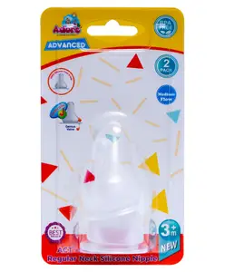 Adore Advanced ACT Anti Colic Teat- Pack of 2- Medium Flow with Genius Valve