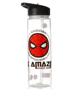 Disney by Gluman Disney Spiderman Ninos Spout 700 Water Bottle 100% Food Grade Dishwasher Safe Freezer Safe - 700 ml