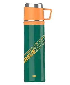 SCHOOLISH Stainless Steel Vacuum Insulated Water Bottle - 400 ml (Color May Vary)