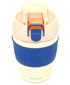 Sanjary Vacuum Insulated Stainless Steel Tumbler with Lid and Straw- 350 ml