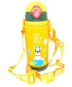 Sanjary Stainless Steel 304 Water Bottle Double Wall Vacuum Insulated Flask Bottle 450 ml Pack of 1