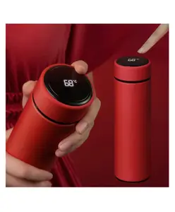 AKN TOYS LED Temperature Display Double Wall Insulated Smart Water Bottle - 500 ml (Colour May Vary)