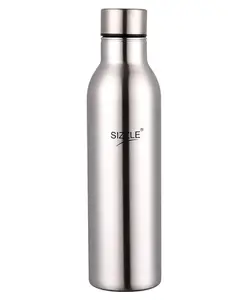 Sizzle Stainless Steel Leak Proof Fridge Water Bottle Silver - 750 ml