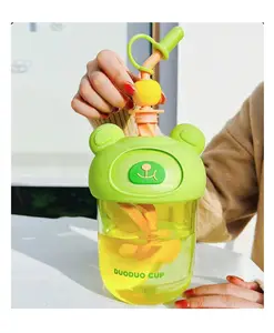 Sanjary Water Bottle with Anti Leak - 600ml (Color & Design May Vary)