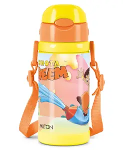 Milton Charmy 450 Chota Bhim Thermosteel Vacuum Insulated Hot & Cold Kids Water Bottle Yellow - 400 ml