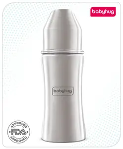 Babyhug Steel Feeding Bottle - 250 ml
