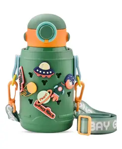 Little Surprise Box Green Planet Fun Toy Trinkets theme temperature control Insulated Bottle - Green