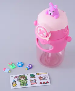 Fab N Funky Sipper Bottle with Strap Pink - 680 ml