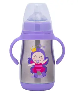 Adore Gypsy 3 Stage Insulated Double Wall Stainless Steel Feeding Bottle With Gravity Ball-280 ml