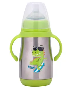 Adore Gypsy 3 Stage Insulated Double Wall Stainless Steel Feeding Bottle With Gravity Ball- 280 ml