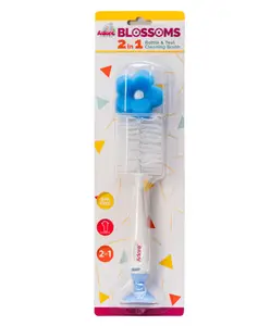 Adore Blossoms 2 in-1 Baby Bottle Cleaning Brush Kit with Silicone Suction Base