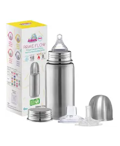 Adore Prime Flow Plus 4 Stage Insulated Thermo Stainless Steel Feeding Bottle- 200 ml
