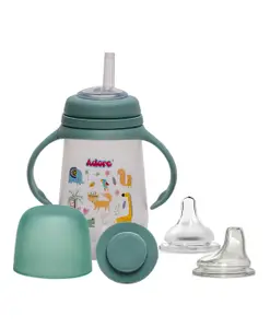 Adore Pro Magnum Opus! 4 Stage Baby Feeding Bottle set with Anti-Colic Silicone Teat & Handle- 250ml