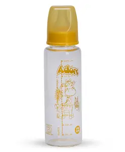 Adore Glaze Senior 2 Stage Glass Feeding Bottle with Anti- Colic Teat -250ml
