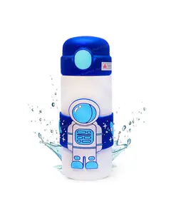 FunBlast Astronaut Theme Vacuum Insulated Water Bottle with Straw
