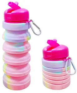 FunBlast Stylish Collapsible Silicone Sipper Bottle with Wrist Strap Pack of 1 Green
