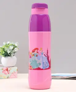 Cello Puro Water Bottle Disney Princess Print Pink- 900 ml