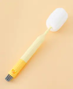 Fab N Funky Bottle and Nipple Cleaning Brushes - Yellow