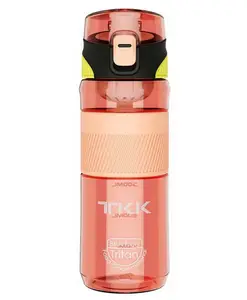 SCHOOLISH 550ML Sport Water Bottle with Removable Strainer BPA Free Flip Top Leakproof Blender Water jug,Secure Locking Lid,Multiple Sizes are Suitable for Adults and Kids Fitness Gym Outdoors - PACK OF 1 - COLOR MAY VARY