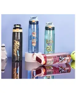 YAMAMA Tritan Water Bottle Anti-Leak Spill-Proof Bottle with Sipper BPA-Free for Kids And Adults 790ML Color May Vary