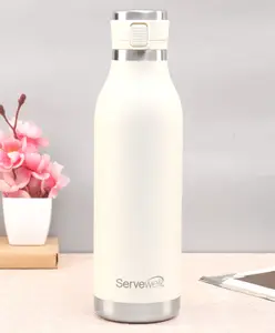 Servewell Victoria Stainless Steel Vacuum Bottle Ivory - 750 ml