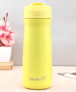 Servewell Ohio Stainless Steel Vacuum Bottle Lemon Yellow - 500 ml