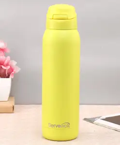Servewell Crane Stainless Steel Vacuum Bottle Lemon Yellow - 500 ml