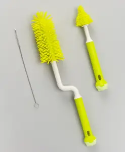 Fab N Funky Bottle & Nipple Cleaning Brushes-Green