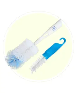 Mee Mee Thick Bristled Bottle & Nipple Cleaning Brush MM-3880 C - Blue