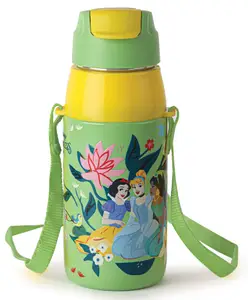Cello Kidzbee Era Princess Dream Weavers 3D Print Water Bottle Green - 400 ml