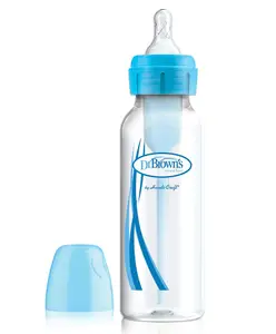 Dr. Brown's Natural Flow Options Polypropylene Narrow Bottle Blue - 250 ml