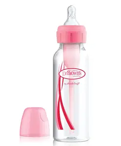 Dr. Brown's Natural Flow Options Polypropylene Narrow Bottle Pink - 250 ml