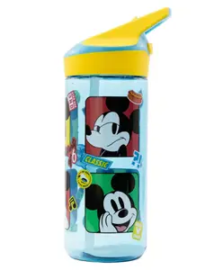 Disney by Gluman Gluman Disney Mickey Slurpy Water Bottle for Kids with Flip-Top Closure - 620ml