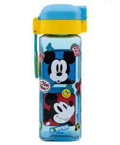 Disney by Gluman Gluman Disney Mickey Swingy Water Bottle for Kids with Flip-Top Closure - 550ml