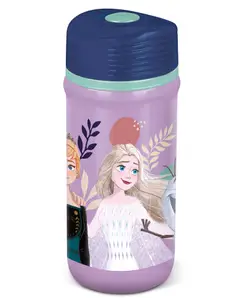 Disney by Gluman Gluman Disney Frozen Twisty Water Bottle for Kids with Flip-Top Closure - 390ml