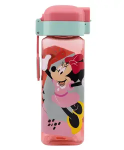 Disney by Gluman Gluman Disney Minnie Swingy Water Bottle for Kids with Flip-Top Closure - 550ml