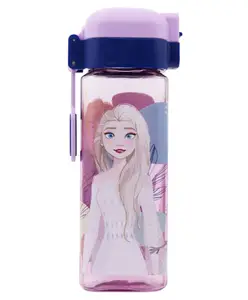 Disney by Gluman Gluman Disney Frozen Swingy Water Bottle for Kids with Flip-Top Closure - 550ml