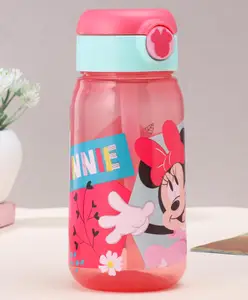 Disney by Gluman Disney Minnie Sippy Water Bottle with Flip Top Closure - 510 ml